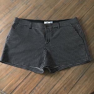 Old Navy size 12 black & white dotted shorts